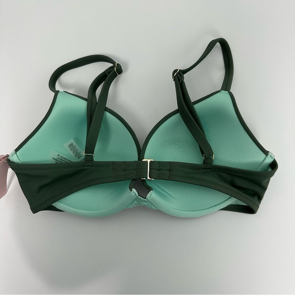 Victoria’s Secret Swim Tahiti ‘Sexy Tee’ Push Up Swim Top Size 32D 💚 - Picture 7 of 10